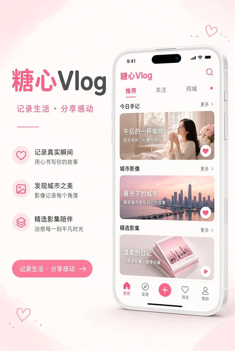 糖心Vlog APP移动阅读画面